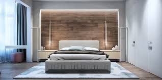 Wood Accent Wall Bedroom Interior