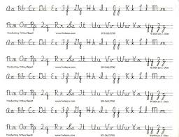 Handwriting Without Tears Cursive Alphabet Desk Strips