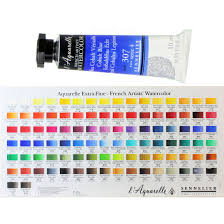 Sennelier French Artists Watercolour Paints 10ml Tubes Honey Based