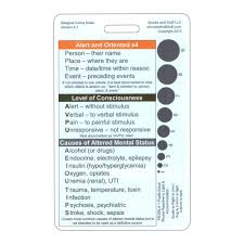Glasgow Coma Scale Gcs Vertical Reference Badge Id Card 1 Card
