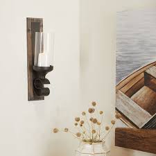 Glass Cylinder Candle Holder Wall