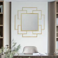 Gold Metal Wall Mirror Home Decor Homary