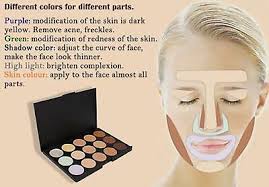 15 shade contouring makeup colour