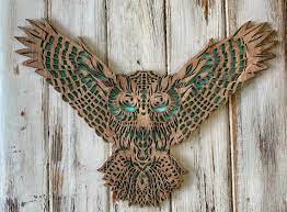 Wooden Owl Wall Decor Wood Owl Wall Art