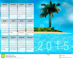 Calendar For 2015 Stock Illustration Illustration Of