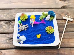 Mini Zen Garden Mermaid Craft Kit Sand