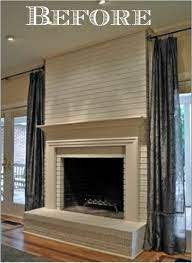 Fireplace And Mantel Makeover Between
