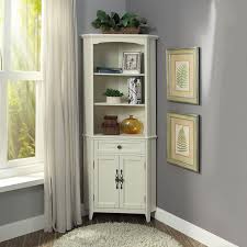 solid wood corner display cabinet