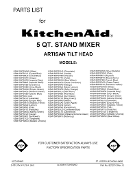 The secret is in the components: Kitchenaid Ksm150pscb0 User Manual Manualzz