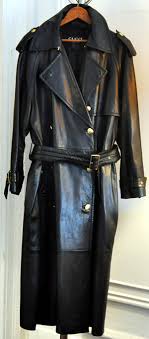 1992 Classic Leather Trench Coat