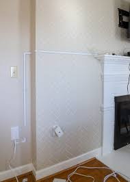 How To Hide Tv Wires Above A Fireplace