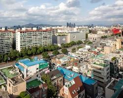 서울 강남구 압구정 로데오거리 전경, AI로 생성