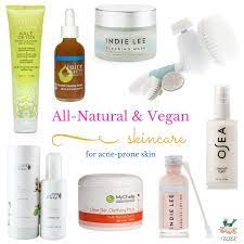 vegan skincare for acne e skin