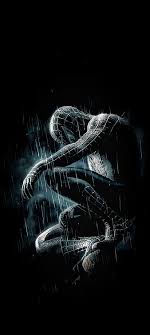 spiderman black hd phone wallpaper