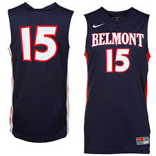 Nike Belmont Bruins 15 Replica Basketball Jersey Navy