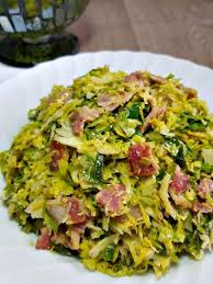 shredded brussel sprouts with bacon