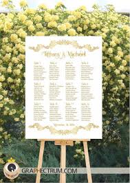 Wedding Seating Chart Diy Printable Floral Gold Crown