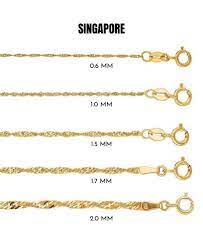 singapore chain necklace gold best