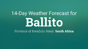 14 Day Weather Forecast Ballito South Africa