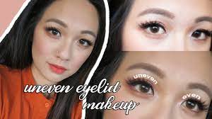asian eyes makeup uneven eyelids tips