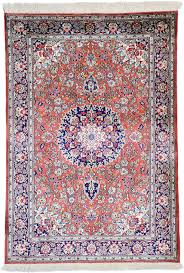 3 x 5 vine persian silk qum rug 74314