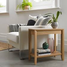 bergen oak side table living room