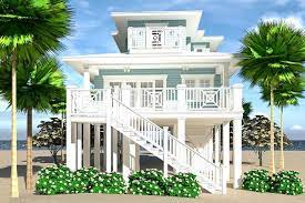 Plan 44161td Narrow Lot Elevated 4 Bed