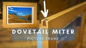 picture frame with dovetail miters
