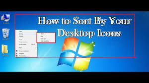 Icons icon desktop mac macwindows linux steampunk foldericon widgets. How To Sort Your Desktop Icons By Name Size Item Type Date Modified In Windows 7 English Youtube