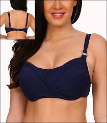 Tara Grinna Navy Blue Swimwear Top Bikini Underwire Style 18