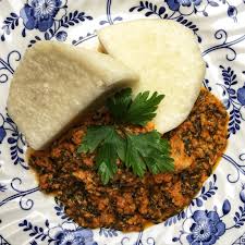 Nigerians abroad prepare alternative pounded yam using yam flour but it doesn't taste like the original pounded yam. The Vegan Nigerian Iyan And Egusi Soup Yam And Egusi