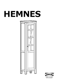 hemnes cabinet with panel glass door