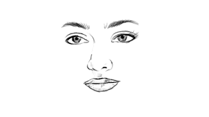 how to draw a beautiful face eyes
