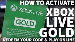 redeem xbox live gold membership code