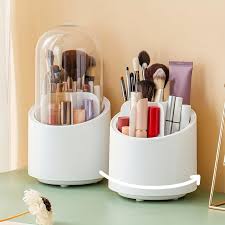 360 rotating makeup brush storage box