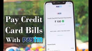 pay credit card payment through paytm