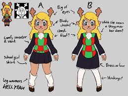 My interpretations on noelle's outfit : r/Deltarune