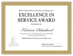 Years Of Service Award Certificate Templates Service Awards Template