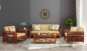 wooden sofa set for living room