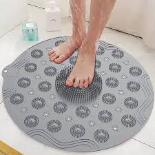 non slip round bathroom mat