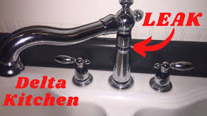delta kitchen faucet swivel point leak