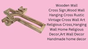 Wooden Cross Wall Hanging Size Medium