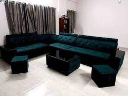 6 seater designer fabric sofa set 3 2 1 1