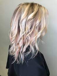 Rose gold accent highlights work seamlessly on red hair. Rose Gold And Blonde Rose Gold Hair Blonde Pink Blonde Hair Rose Gold Blonde