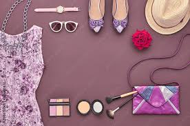 fashion woman clothes accessories set