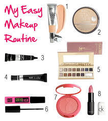 easy minimal makeup routine
