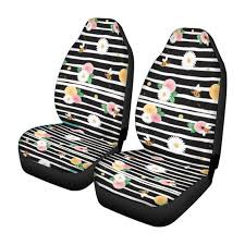 Bees And Stripes Universal Car Seat