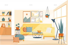 home interior vectors ilrations