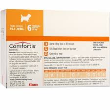 Comfortis For Dogs 10 20 Lbs Cats 6 1 12 Lbs Orange 12 Chew Tabs