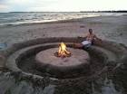 Beach fire pit